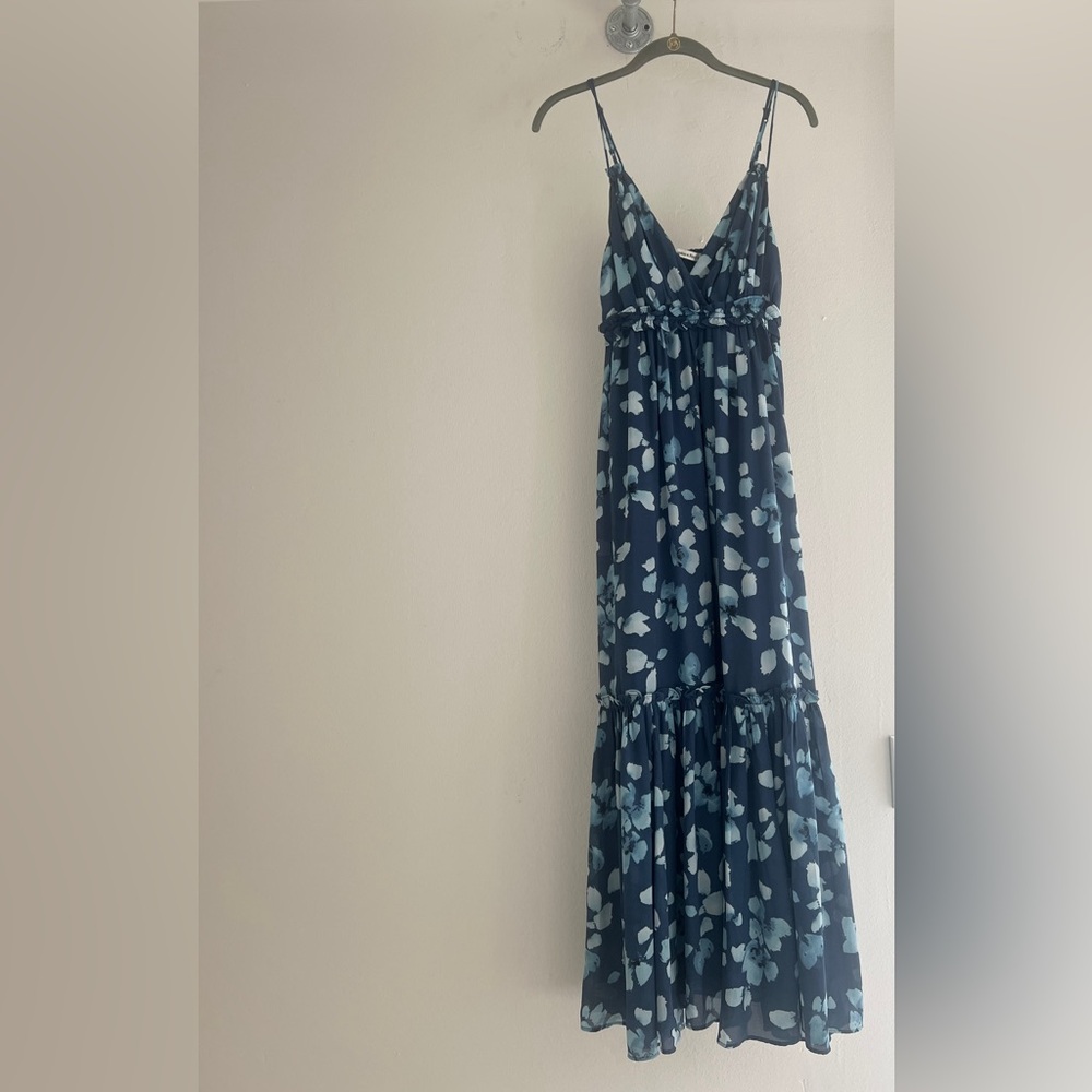 Abercrombie & Fitch Blue floral Long Dress